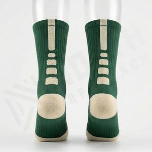 Basketball <b>Socks</b> <b>Men</b> Outdoor Athletic Crew Cushioned Thick Sport <b>Long</b> Compression Breathable Soft Customized Color Fit Pairs - Product Image 2