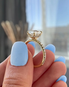 Anillos de Moissanita con Certificado GRA, Plata de Ley 925, Corte Radiante, Anillo de Compromiso y Promesa con Diamante de Moissanita para Mujer - Product Image 2