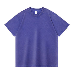 Camiseta Oversize Personalizada de Hip Hop para Hombre, 100% Algodón, Camiseta Oversize de Gran Gramaje, Camisetas Vintage Lavadas Personalizadas para Hombre - Product Image 5