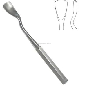Gouge chirurgical de précision World Precision à col de cygne, 9 pouces, courbé, 25 mm, instrument chirurgical orthopédique manuel pour greffe osseuse, poignée ergonomique - Product Image 1