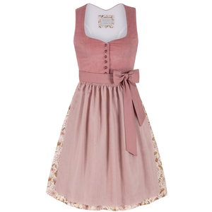Vintage Floral Print A-Line Midi <b>Dress</b> With Bow Belt <b>Elastic</b> Waist Sleeveless Satin <b>Dress</b> For Holiday Celebration - Product Image 5