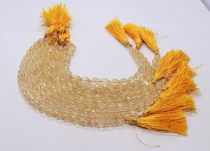 Cuentas facetadas de citrino natural en forma de lágrima de 6x9 mm, gotas de citrino genuino de 8 pulgadas, cuentas sueltas de piedras preciosas para la fabricación de joyería. - Product Image 6