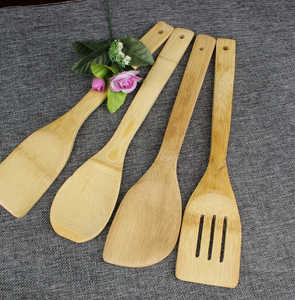 Ustensiles de cuisine réutilisables en bambou - Cuillères et spatules de cuisson en bambou, ensembles d'outils de cuisine pour poêles et ustensiles de cuisson antiadhésifs - Product Image 6