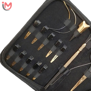 Hair Extension Micro Ring Tool Kit Gold Black Styling <b>Pliers</b> <b>Set</b> for Tape & Micro Links - Product Image 4