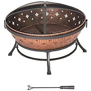 Brasero extérieur en cuivre personnalisé, fait main, centre de table décoratif en métal pour jardin, ornement de patio sur mesure - Product Image 2