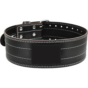 Ceinture de musculation unisexe en cuir de vachette personnalisée pour la musculation - Respirante, robuste, réglable, protection - Product Image 3