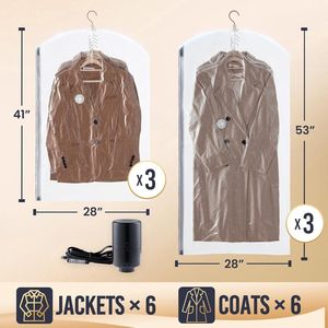 Pompa ad aria elettrica con clip scorrevole per sacchi sottovuoto salvaspazio per vestiti e indumenti - Product Image 2