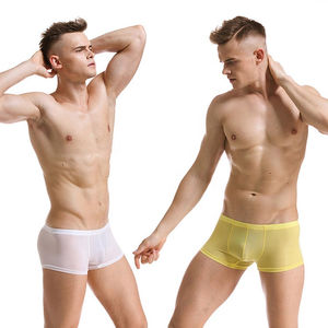 Ropa Interior Masculina de Spandex/Algodón, Tejido Liso, Transpirable, de Secado Rápido, Cómoda, Cintura Alta con Logotipo, para Adultos, ODM - Product Image 3