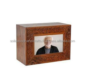 Nouveau design d'urnes funéraires en bois pour adultes urnes funéraires urnes funéraires taille personnalisée fournitures funéraires - Product Image 2