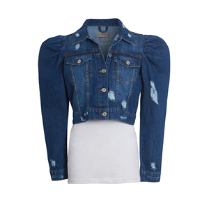 Chaqueta Vaquera de Invierno para Mujer, Nueva Colección 2026, Alta Calidad, Estilo Desgastado, Manga Larga, Ligera, Exterior de Algodón Transpirable, Estampada - Product Image 4