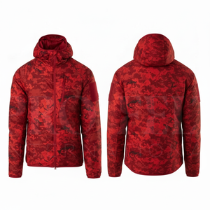Men's Apparel Safety Waterproof Windproof Camouflage Hooded Jacket Lightweight Outdoor Workwear Jacket with Full <b>Zip</b> Design - Product Image 3