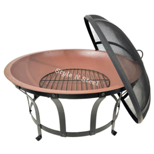 Iron <b>Fire</b> <b>Pits</b> with Heat Resistant Paint Freestanding Design Coal/Wood Burning Outdoor Heater - Product Image 1