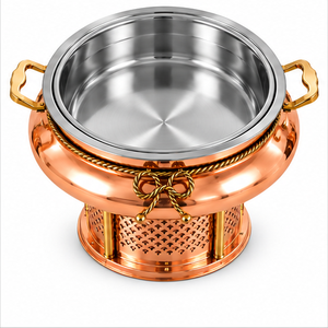 Elegant Stainless Steel <b>ROYAL</b> Design Buffet Warmer Mirror Finish Lid Sustainable Durable for Restaurants <b>Catering</b> KING - Product Image 1