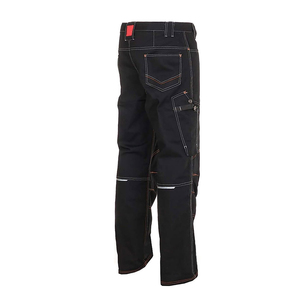 Pantalon de travail cargo unisexe haute visibilité en coton et élasthanne respirant, tendance 2026, avec caractéristiques réfléchissantes personnalisables - Product Image 3