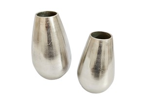 Pot de fleurs en aluminium, pot de fleurs vintage de luxe, personnalisé, rustique, doré, brun, texturé, vase en forme de larme, décoration pour la maison et le bureau - Product Image 6