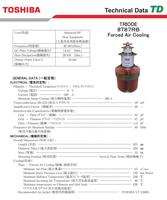 Tube de triode électronique à haute fréquence 8T87RB, tube de triode d'amplificateur de puissance de radiofréquence 8T87RB