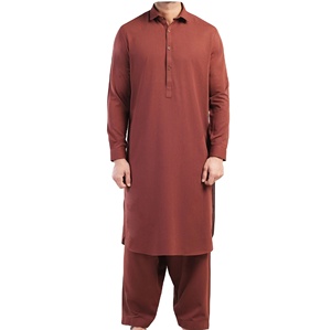 <b>Pakistani</b> <b>Dress</b> Shalwar Kameez Wholesale Factory 100% Cotton Man Cultural Pakistan Muslim Shalwar Kameez <b>Dress</b> 2 Pieces Suit Set - Product Image 1