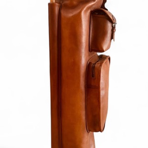 Leather Golf Bags Customize Logo & Color High Quality Golf Bags Light Brown Color Leather Polo Golf Bags Sportswear Golf Bags - Product Image 5