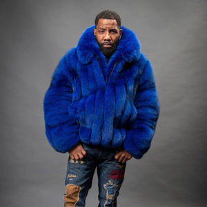 Manteau d'hiver personnalisé pour homme en fausse laine, manteau long de luxe en fausse fourrure d'agneau pour homme, manteau d'hiver pour homme avec col en fausse fourrure - Product Image 3