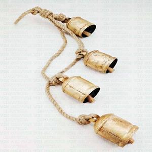Nuevas Campanas de Metal Dorado con Diseño Personalizado, Pintadas a Mano, Estilo Antiguo, Precio al por Mayor, Día Nacional de la India - Product Image 3