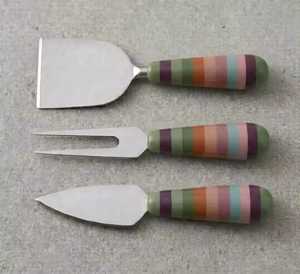 Juego de cuchillos para queso de acero inoxidable, herramientas para queso con mango de resina, cuchillo para queso de diseño moderno, utensilios de cocina ecológicos - Product Image 4