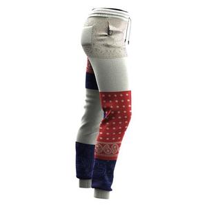 Men's Color Blocked Sublimation Sweatpants Elastic Waist Drawstring Casual <b>Joggers</b> Breathable <b>Polyester</b> Fleece Pants Autumn - Product Image 2