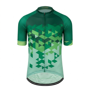 Maillot de cyclisme professionnel pour homme découpé au laser, impression numérique personnalisée, polyester respirant 240g, haut de vélo à manches courtes - Product Image 6
