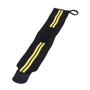 ASKIM IMPEX Sangles de soutien pour poignets noires avec rayures bleues, fermeture auto-agrippante pour exercices de gymnastique, étirements et sécurité sportive - Product Image 5