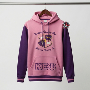 Kapa Epsilon Psi Logo personnalisé Pull à capuche en coton à manches longues à la mode pour femmes Robe à capuche décontractée pour femmes - Product Image 4