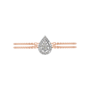 Bracelet à breloques en diamant de laboratoire en forme de poire plaqué or 14K/18K pour femme Cadeau parfait pour tous les jours et occasions spéciales - Product Image 6