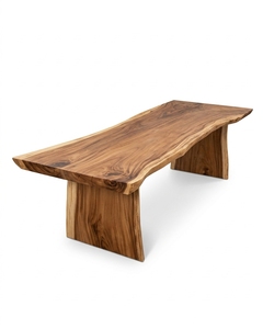 Mesa de Comedor Moderna de Madera Maciza, Diseño Rectangular Minimalista, Estructura Estable, Muebles para el Hogar, Uso en Exteriores - Product Image 1