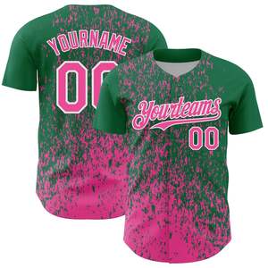 Maillot de baseball personnalisé par sublimation, 100 % polyester, séchage rapide, respirant, uniforme d'équipe, chemise de baseball pour homme à boutons intégraux - Product Image 5