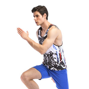 Débardeur de sport pour homme à séchage rapide et respirant, design personnalisé, prix abordable, vente chaude - Product Image 3