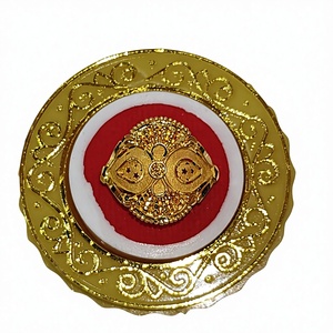 22k Solid Gold <b>Ring</b> Men/Women Authentic Handcrafted Ethnic Indian Jewelry Fancy Party Wedding Anniversary Bridal Wear <b>Statement</b> - Product Image 1