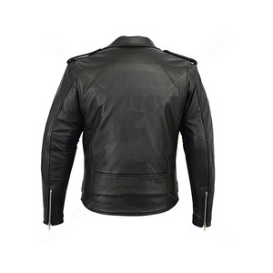 Veste de moto en cuir sur mesure |   Résistant au vent et à l'eau |   Équipement de motard élégant et protecteur |   Fournisseur OEM/ODM - Product Image 2