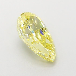 Diamant de laboratoire jaune intense, taille poire, 1,01 carat, VS1, qualité excellente, certifié, pierre précieuse de joaillerie, exclusif et élégant. - Product Image 3