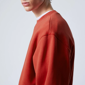 Sweat-shirt unisexe gris à manches longues, pull décontracté d'automne, respirant, couleur unie, en maille de polyester, séchage rapide, évacuation de l'humidité - Product Image 6