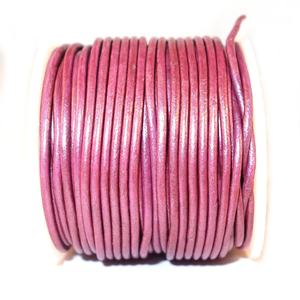 Cordones de cuero metálicos redondos para joyería DIY, en tamaños de 2mm, 3mm, 4mm, 5mm, 6mm, 8mm, para hacer pulseras y collares - Product Image 1