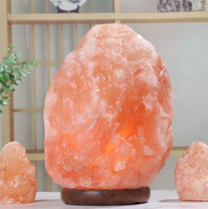 Lampes en sel de l'Himalaya en gros, pierre de cristal naturelle avec base en bois, plusieurs tailles, fournisseur de décoration intérieure - Product Image 6