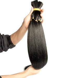 Extensions de cheveux humains vierges pour femmes, faciles à porter et confortables, achat en gros auprès d'un fournisseur indien direct au prix d'usine - Product Image 1