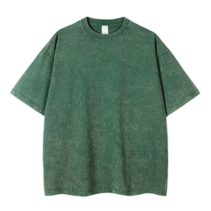 T-shirt vintage personnalisé en toile 100 % coton pour homme, écologique, respirant, 220 GSM, coupe oversize, doux, uni et décontracté - Product Image 4