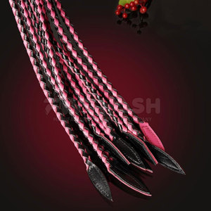 Leather <b>Flogger</b> Durable Leather Strips Flexible Build Simple Handle Design Leather <b>Flogger</b> Smooth Control Use - Product Image 5