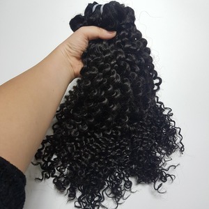 Peluca rizada birmana natural y paquetes de cabello no Remy para mujeres. Compre directamente de India Hair Extension. - Product Image 3