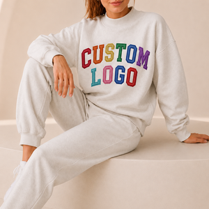 Conjuntos Deportivos de Mujer a la Moda, Coloridos, con Apliques de Tela, Pantalones Deportivos de Algodón con Apliques, Personalizables - Product Image 1