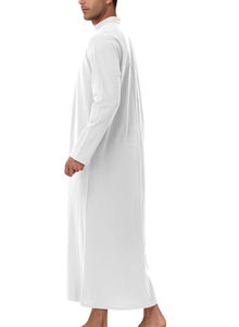 Túnica de Algodón Estilo Omaní, Ropa Musulmana, Jalabiya, Thawb Marroquí, Dubai, Jubba, Túnica Tradicional Árabe de Oriente Medio para Hombre - Product Image 5