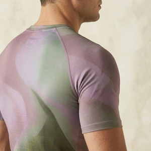OEM Custom Mens Half Sleeve Compression Fitness Shirt Stretch Athletic Gym Workout Performance Apparel - Product Image 3