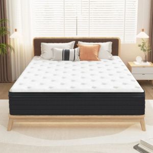 แผ่นรองที่นอนสปริงเดี่ยวขนาด 78x36x8 นิ้ว ผ้าไมโครไฟเบอร์นุ่มสบาย ซักได้ เหมาะสำหรับใช้ในบ้านหรือโรงแรม - Product Image 1