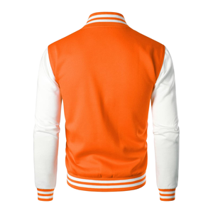 Blouson universitaire chaud 2025 le plus vendu, en laine de haute qualité avec manches en cuir, logo personnalisé brodé en chenille ou plat - Product Image 2