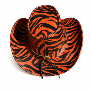 Sombreros de Vaquero de Cuero Genuino Directo de Fábrica, Sombreros de Rodeo de Ala Ancha de Piel de Vacuno Auténtica, Pedidos al por Mayor OEM ODM para Mayoristas - Product Image 5