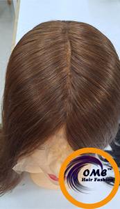 Perruques en cheveux humains à dentelle frontale de longueur moyenne, densité 130% |   Cheveux naturels noirs Remy |   Perruque sans colle avec ligne de cheveux pré-épilée - Product Image 4